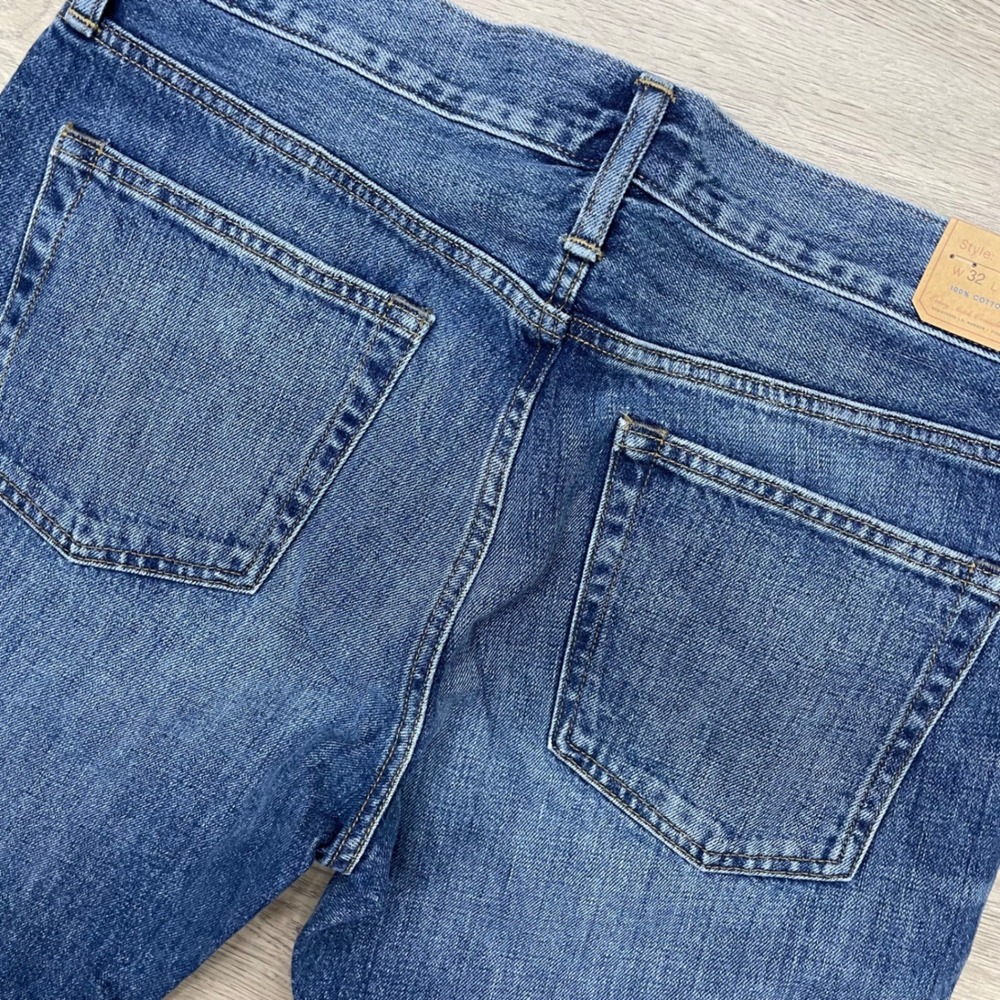 J.Crew 770 Straight Fit Jeans Mens 32x30 Blue 100% Cotton NWT Classy